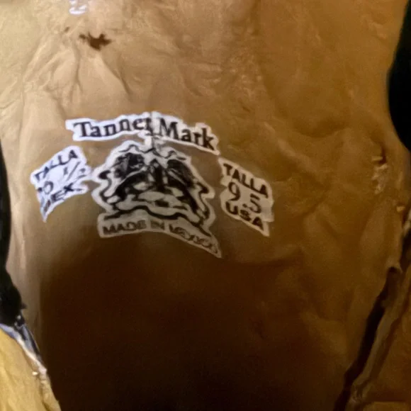 TANNER MARK COWBOY BOOTS 9.5 Black/white Shimmery Western Cowboy Boots NEW - Picture 11 of 13